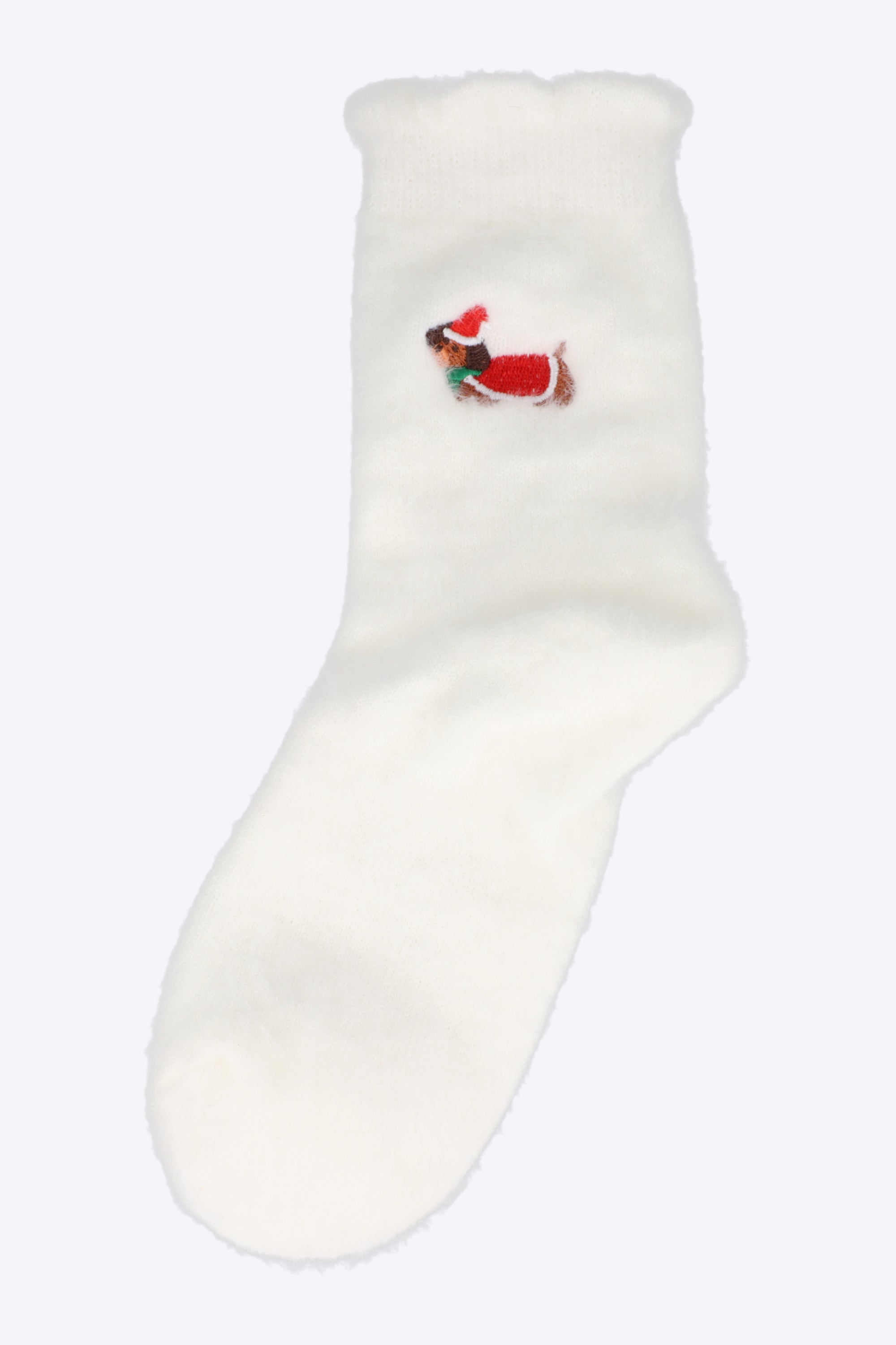 Calcetin cozy detalle dibujo navideño