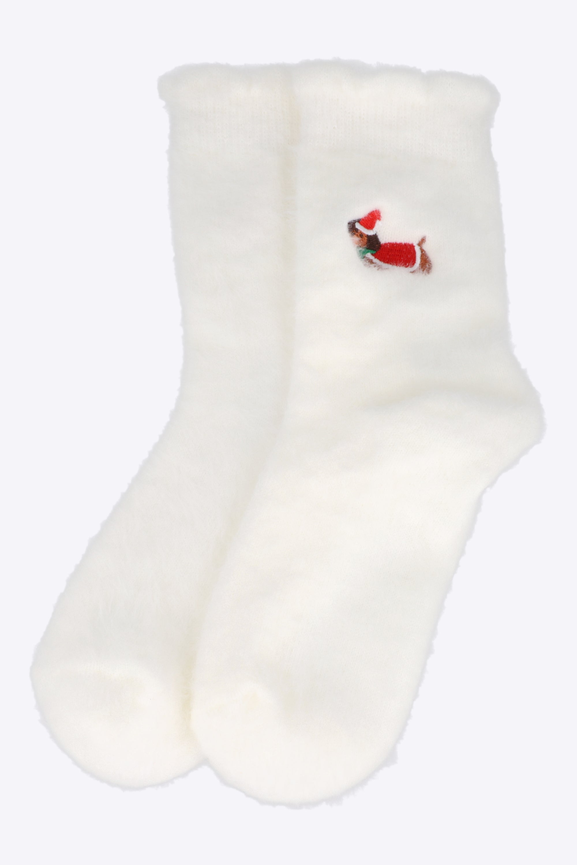 Calcetin cozy detalle dibujo navideño