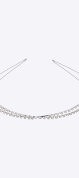 Diadema lineas cruzadas brillos