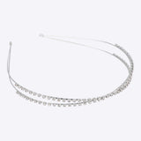 Diadema lineas cruzadas brillos