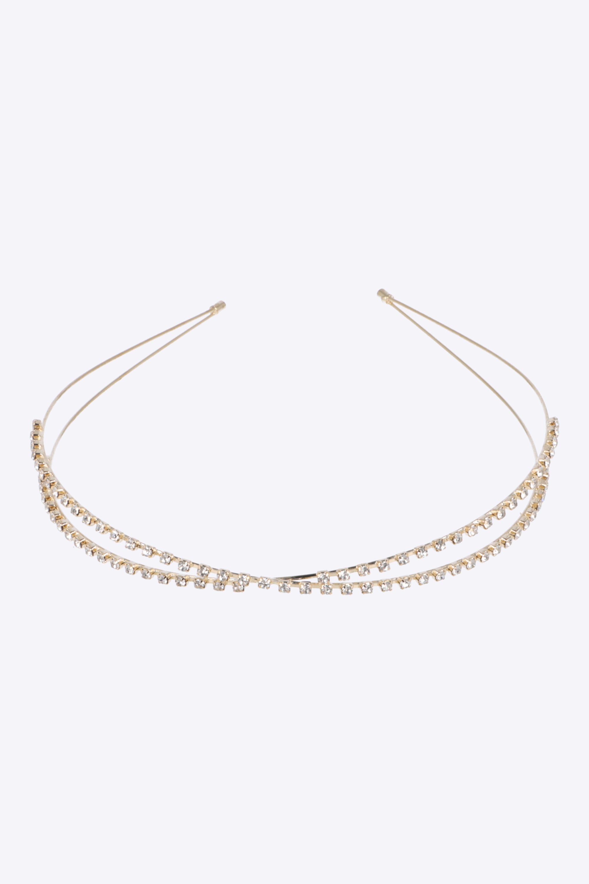 Diadema lineas cruzadas brillos