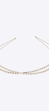Diadema lineas cruzadas brillos