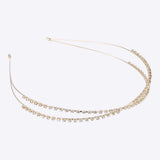 Diadema lineas cruzadas brillos