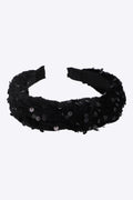 Diadema nudo velvet lentejuela