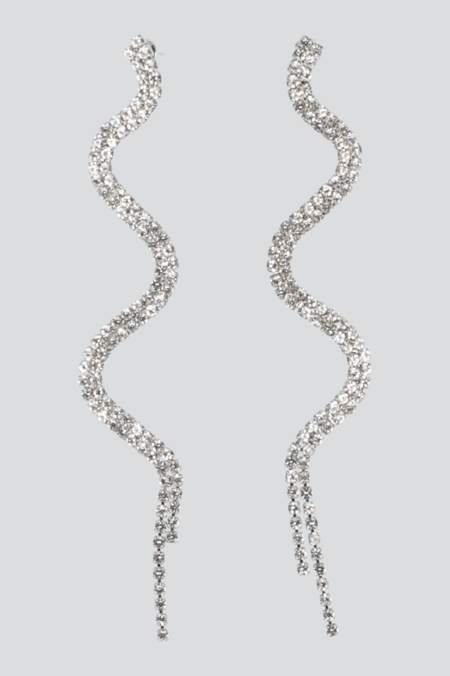 Aretes zigzag colgante