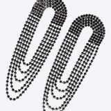 Aretes alargados brillos