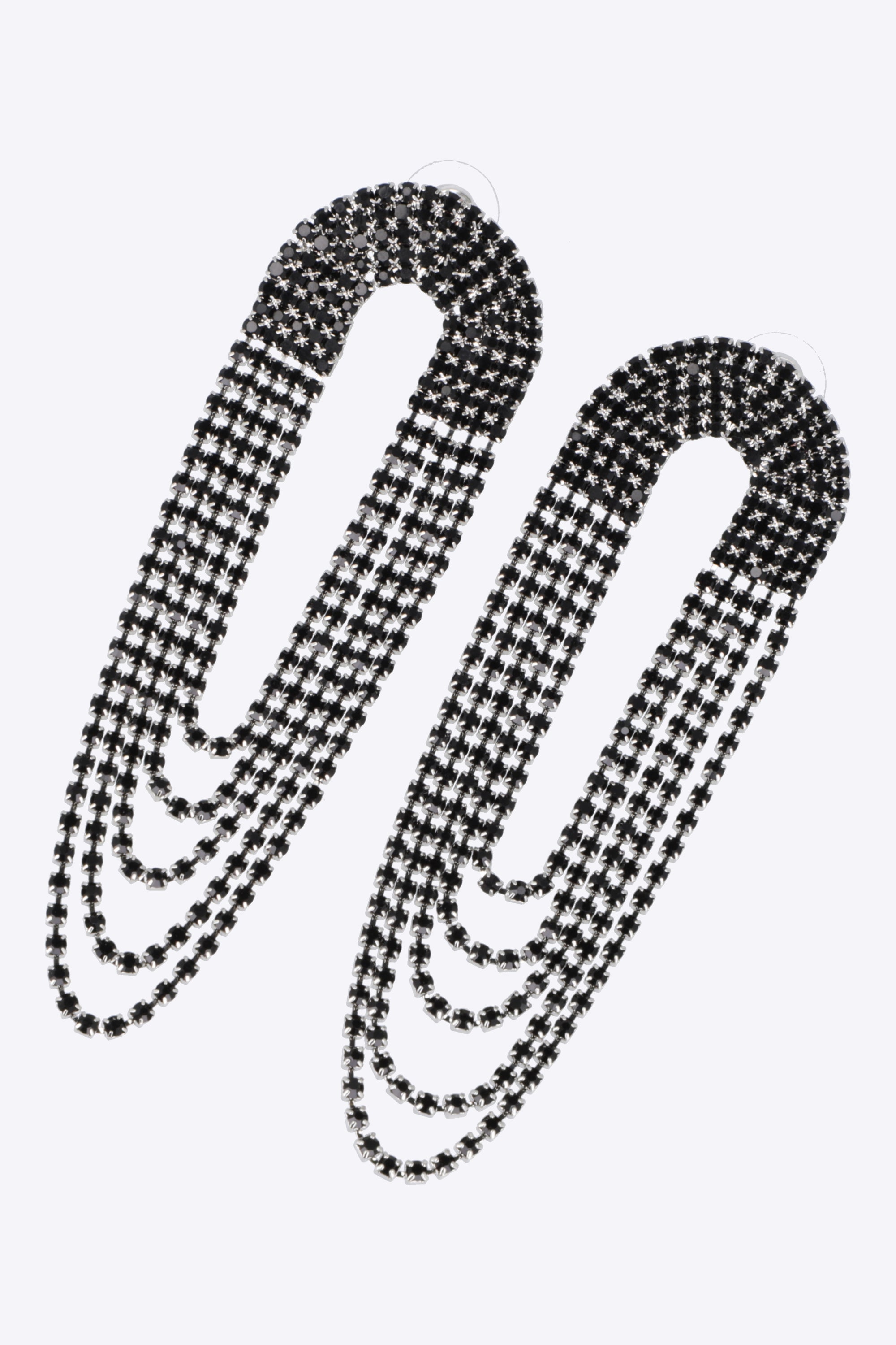 Aretes alargados brillos