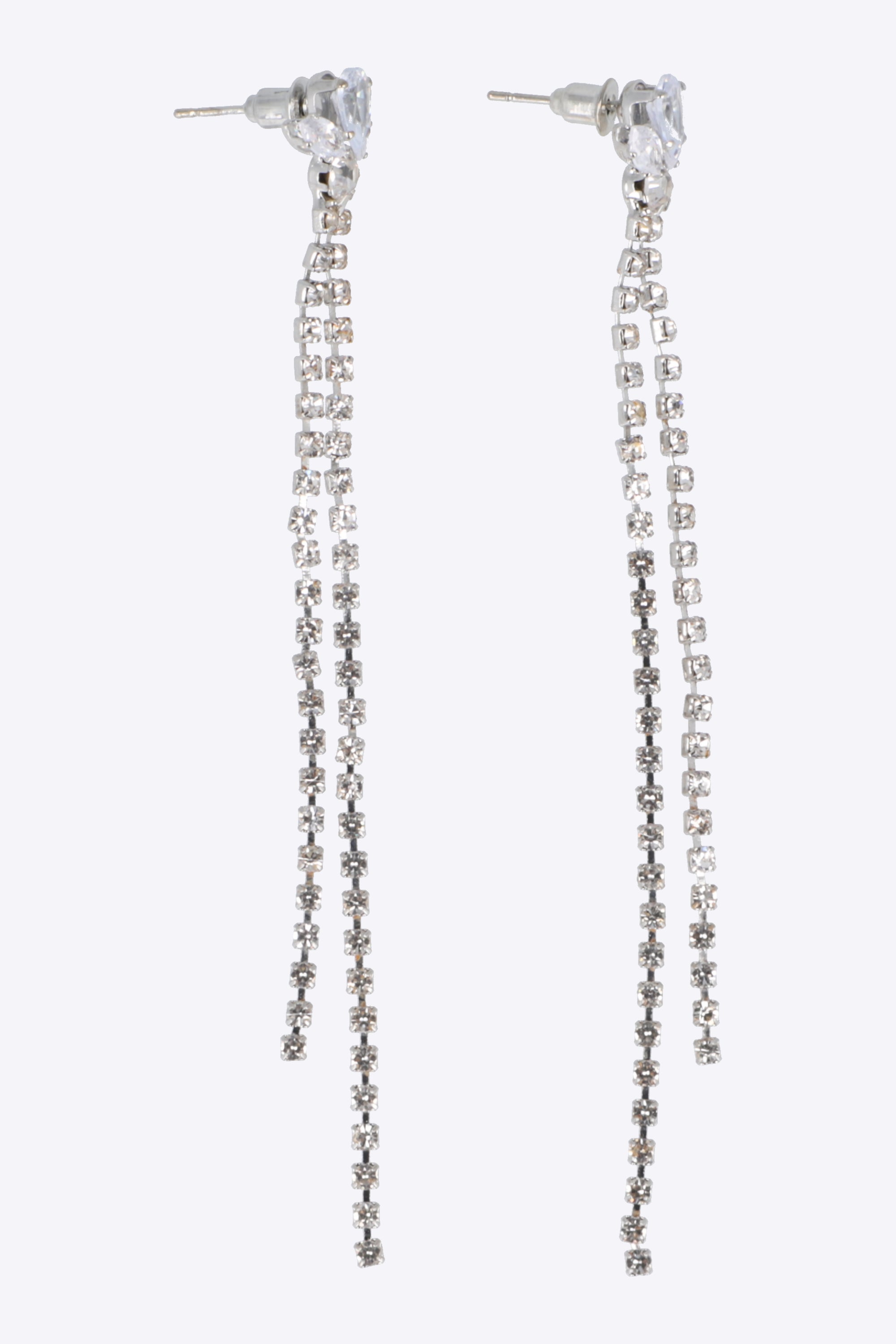 Aretes cristal 2l brillos