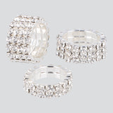 Set 3 anillos full brillos