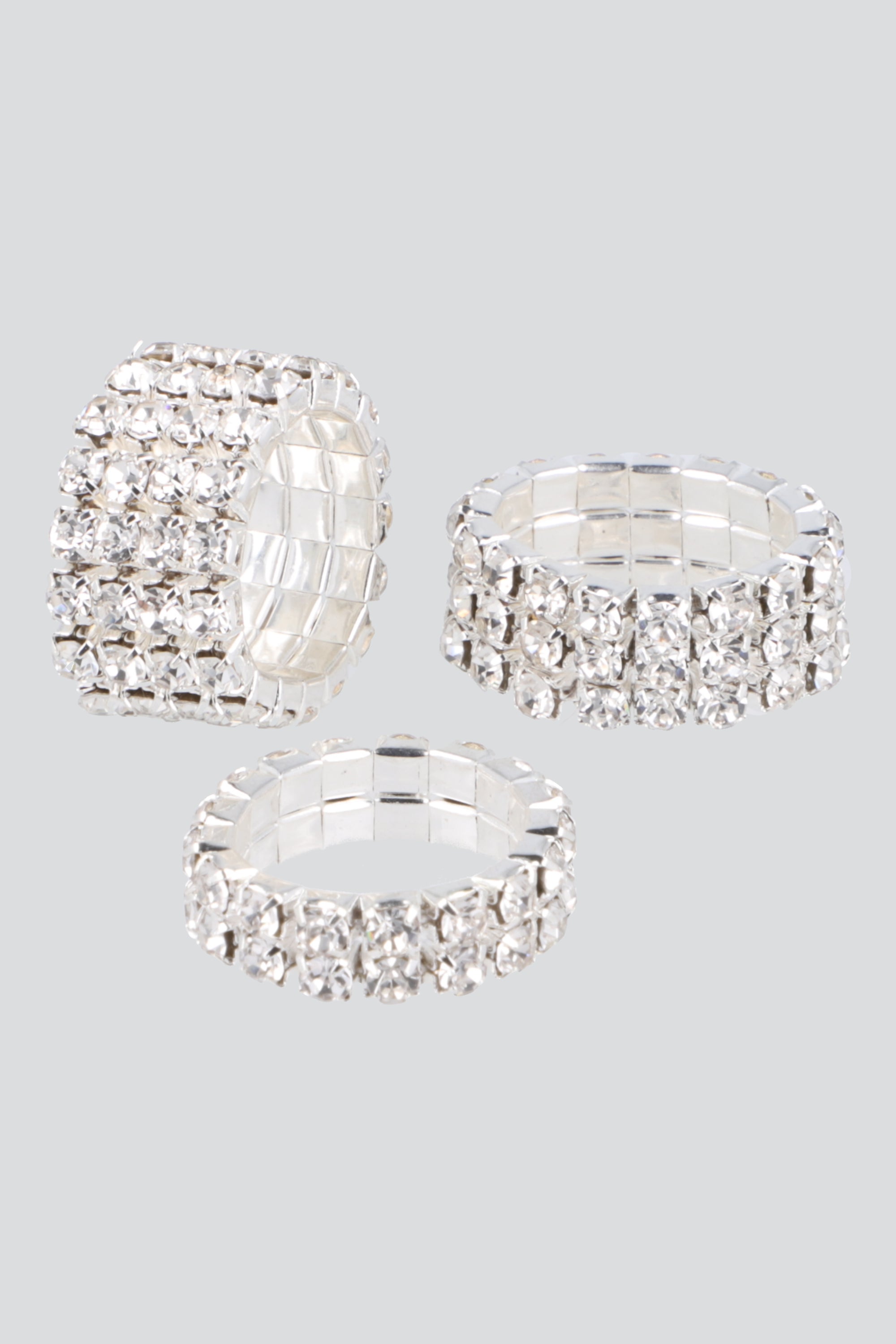 Set 3 anillos full brillos