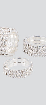 Set 3 anillos full brillos