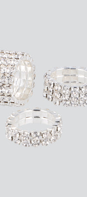Set 3 anillos full brillos
