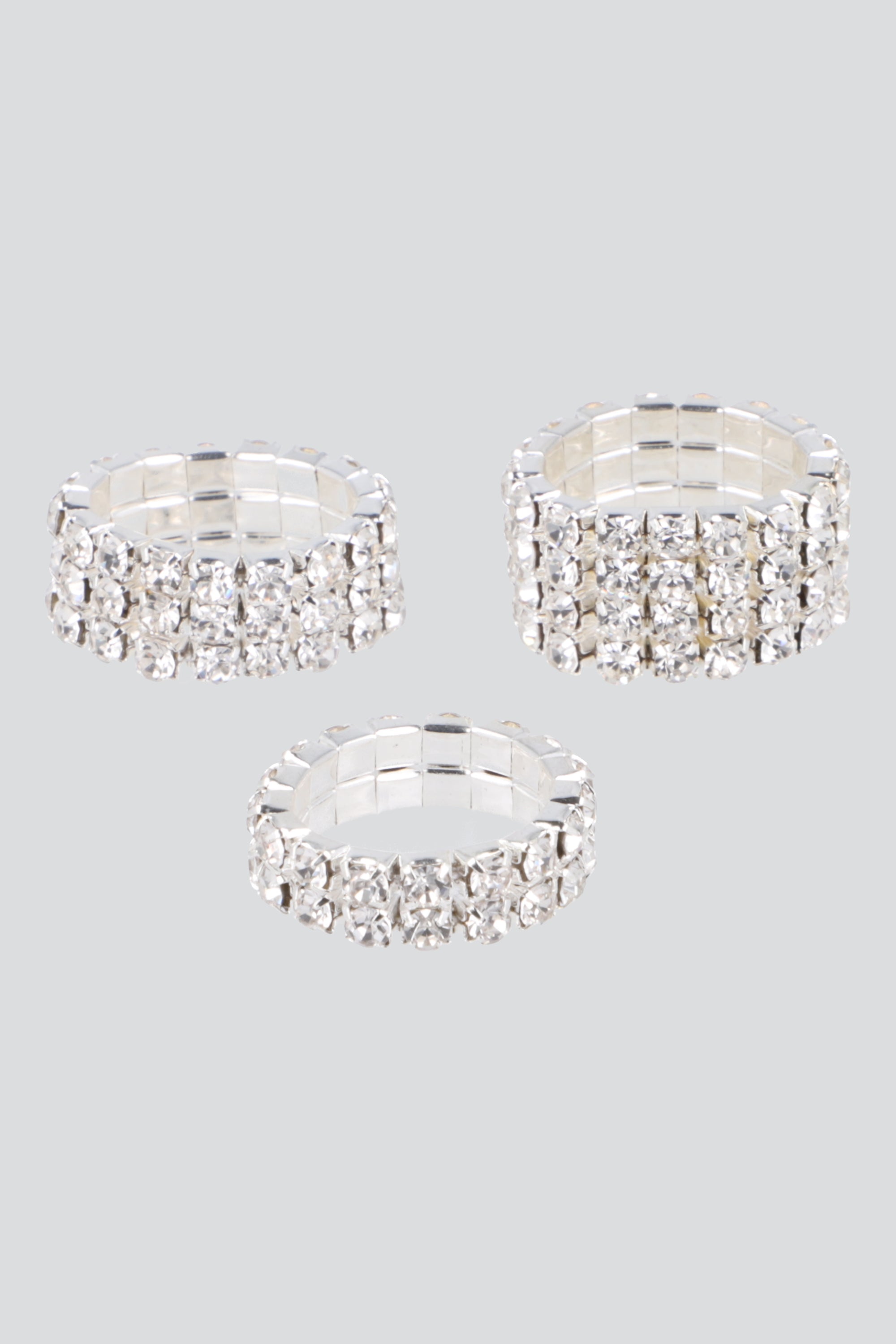Set 3 anillos full brillos