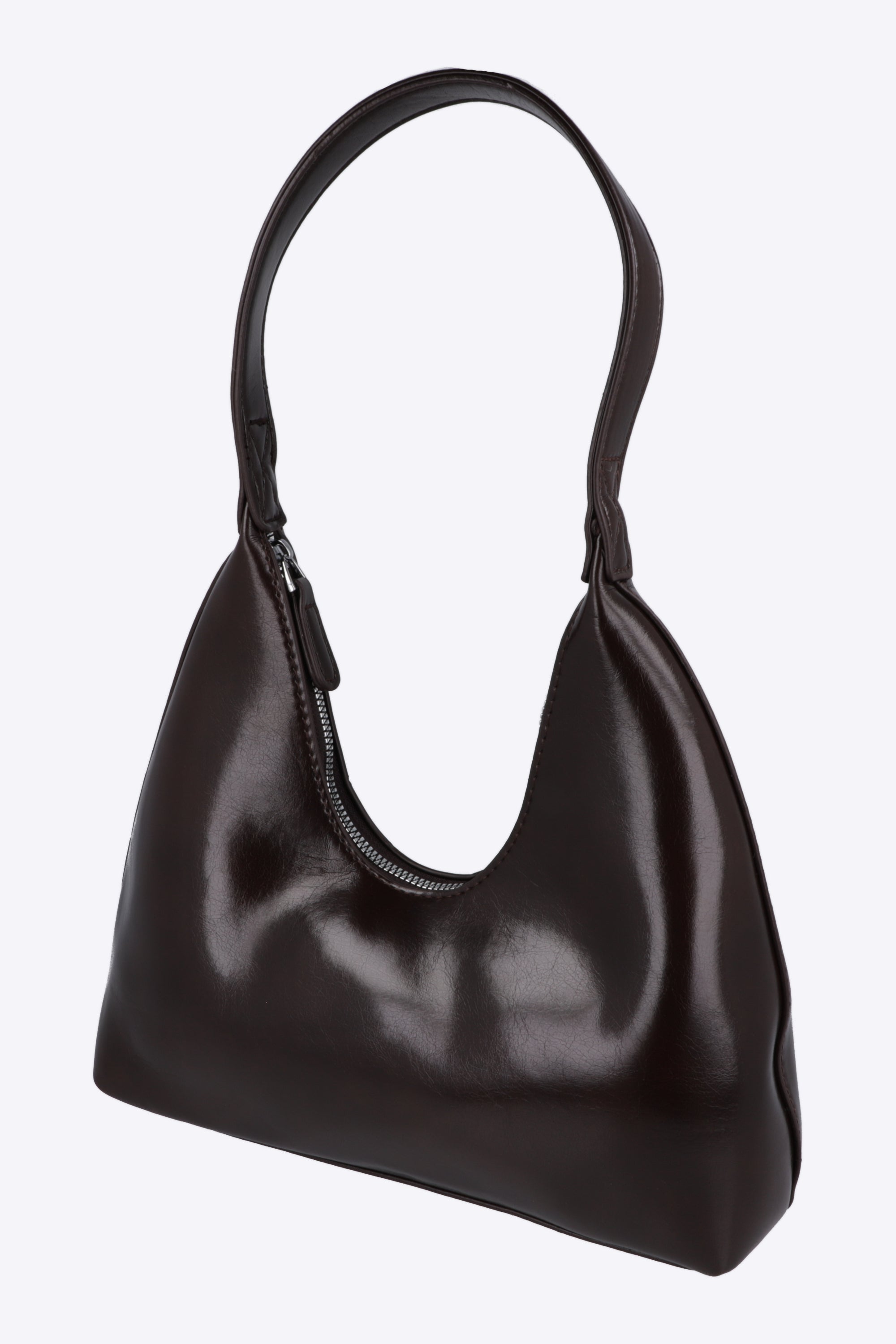 Bolsa shoulder PU craquelado