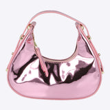 Bolsa de mano charol metálico