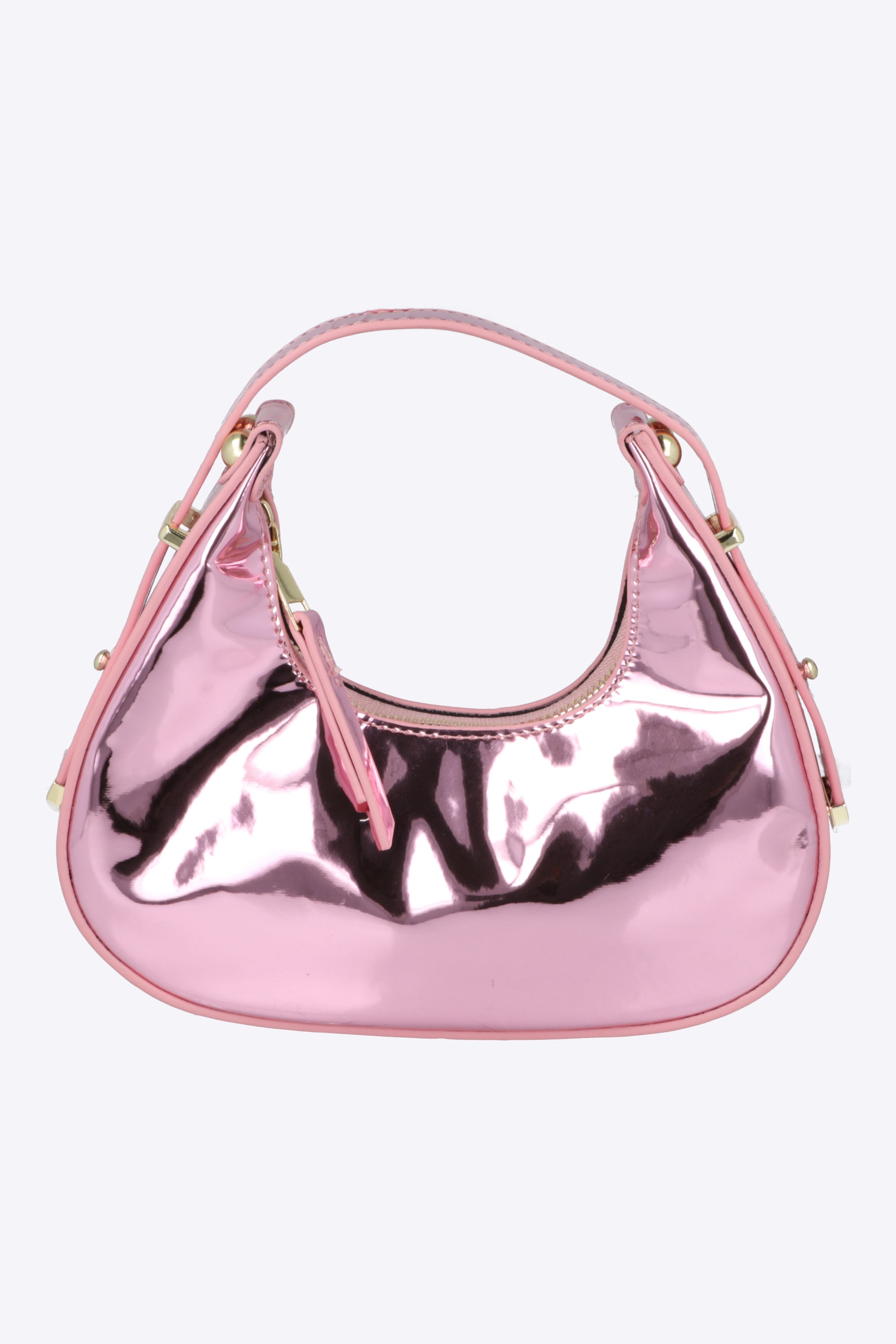 Bolsa de mano charol metálico
