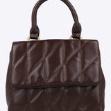 Bolsa de mano cuadrada capitonada
