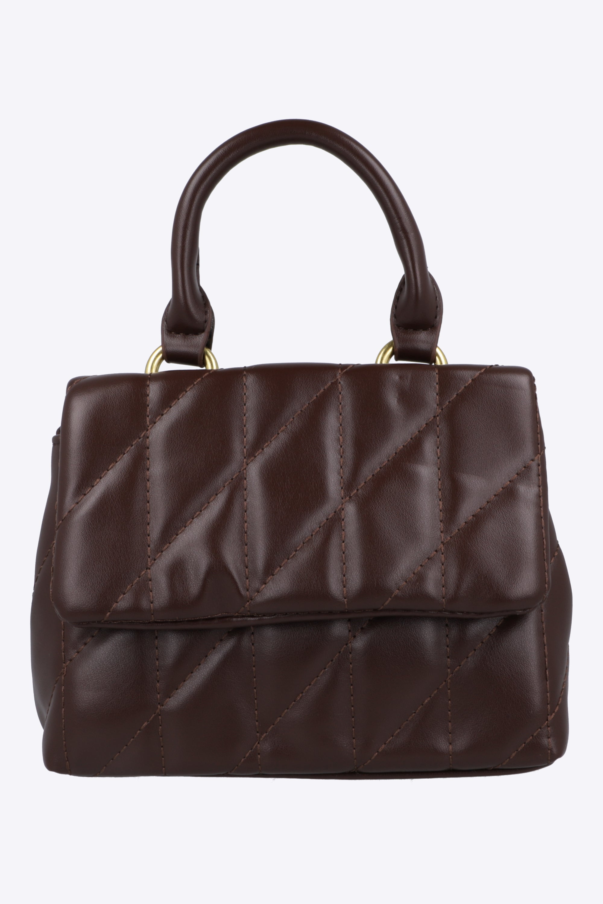 Bolsa de mano cuadrada capitonada