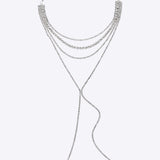 COLLAR MULTI LINEAS Y BRILLOS