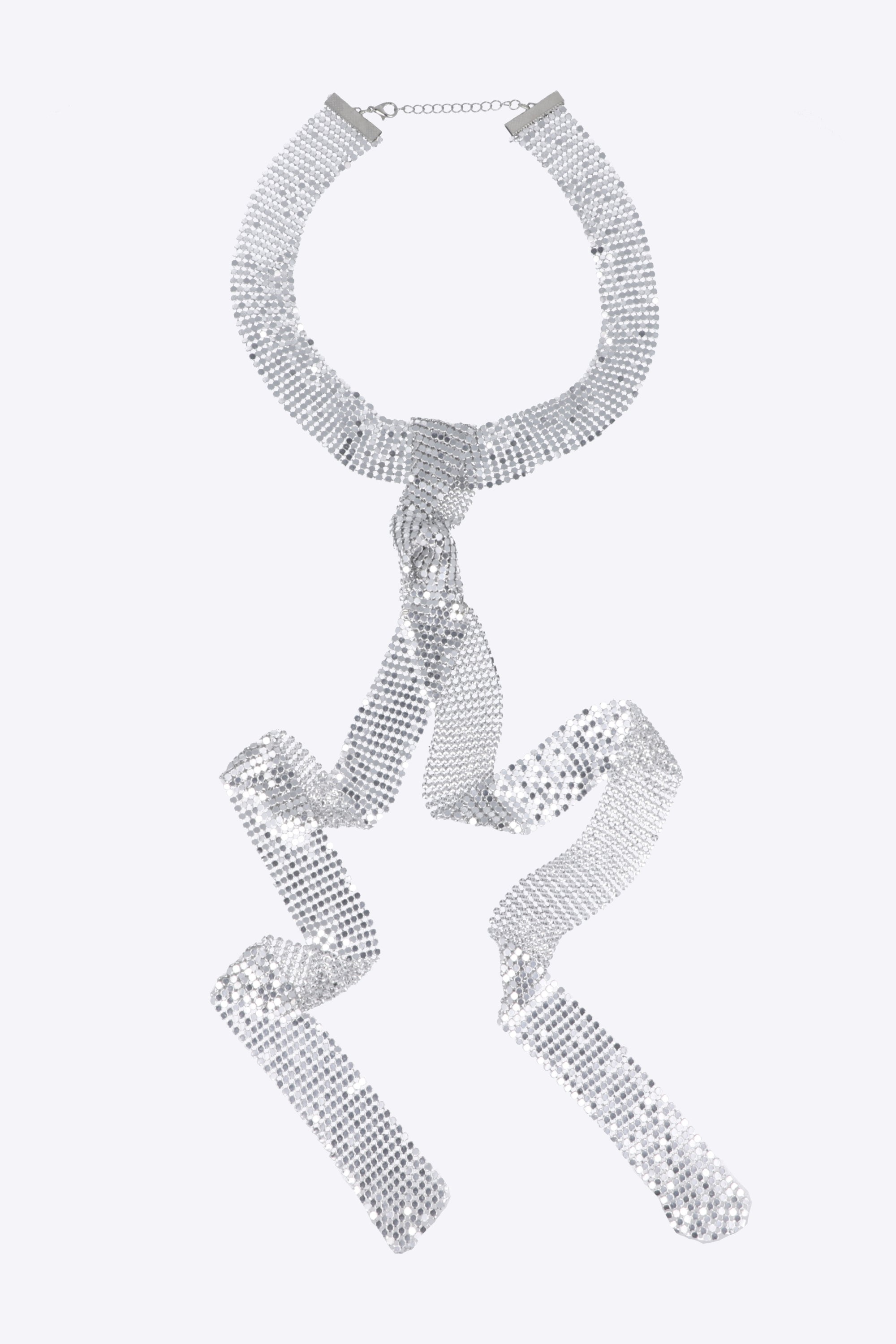 Collar corbata metalica
