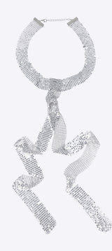 Collar corbata metalica