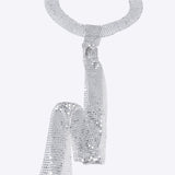 Collar corbata metalica
