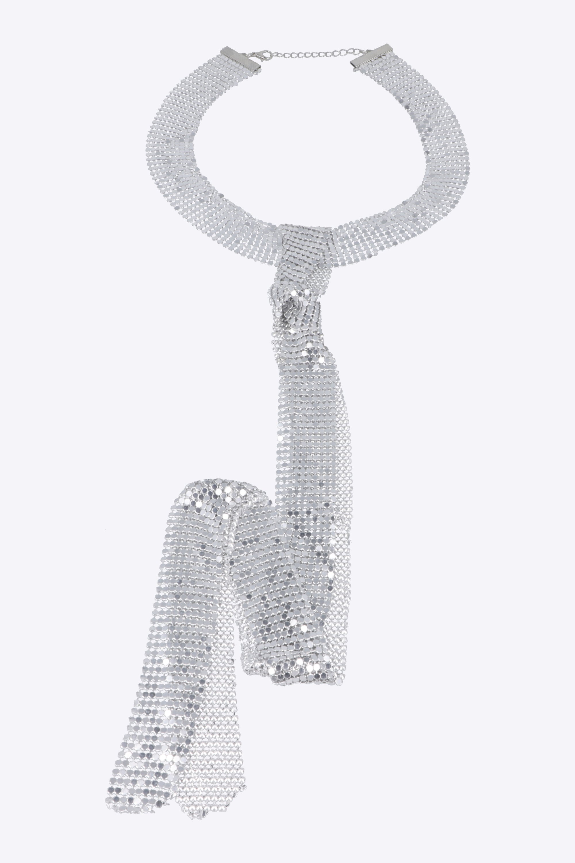 Collar corbata metalica