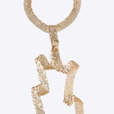 Collar corbata metalica