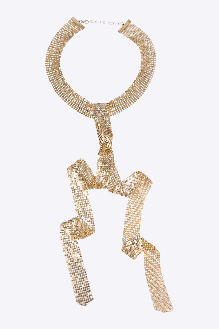 Collar corbata metalica