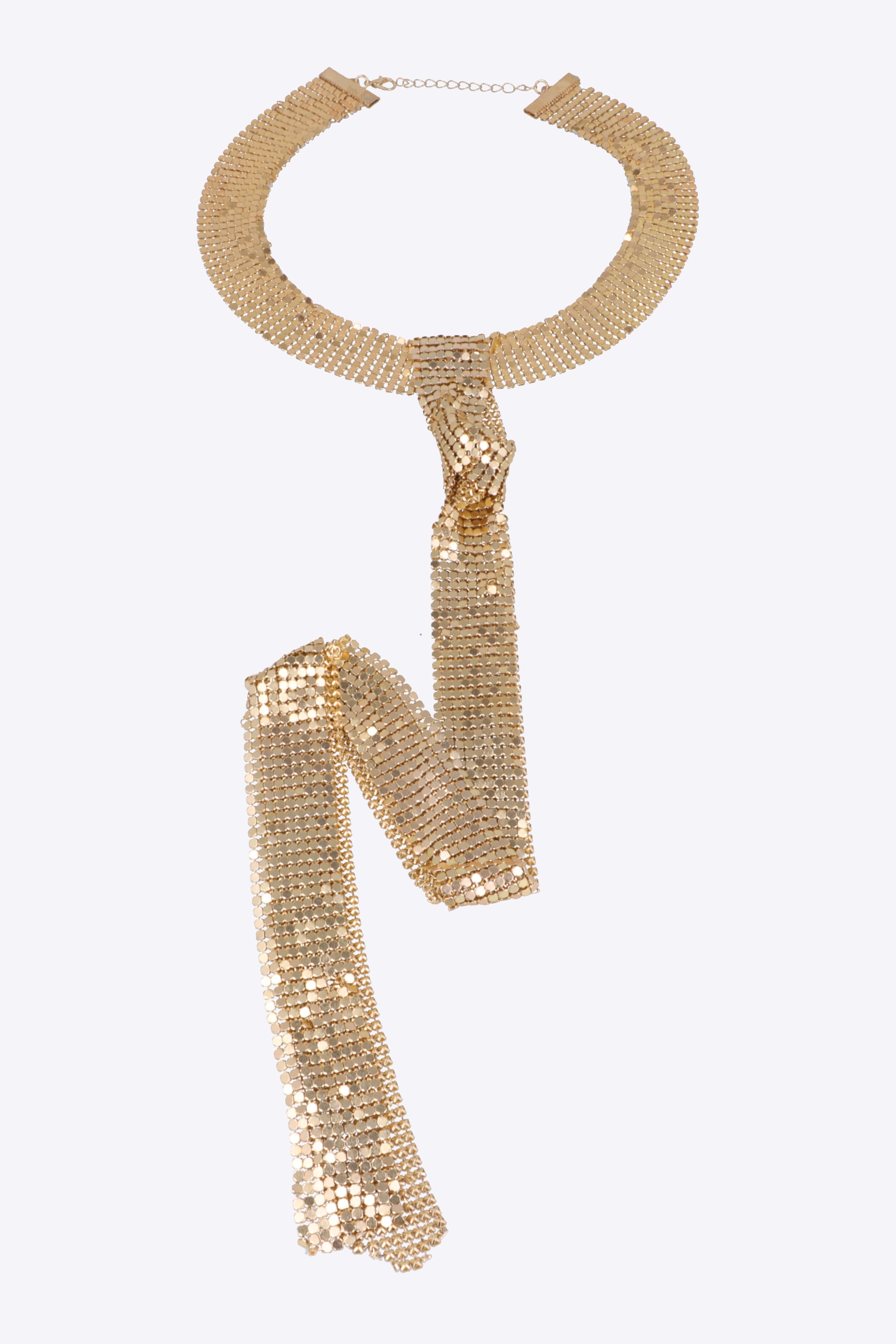 Collar corbata metalica