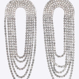 ARETES CIRCULOS COLGANTES BRILLOS