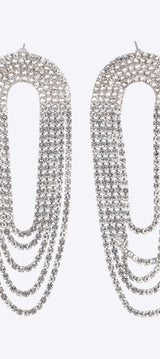 ARETES CIRCULOS COLGANTES BRILLOS