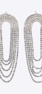 ARETES CIRCULOS COLGANTES BRILLOS