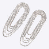 ARETES CIRCULOS COLGANTES BRILLOS