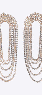 Aretes circulos colgantes brillos