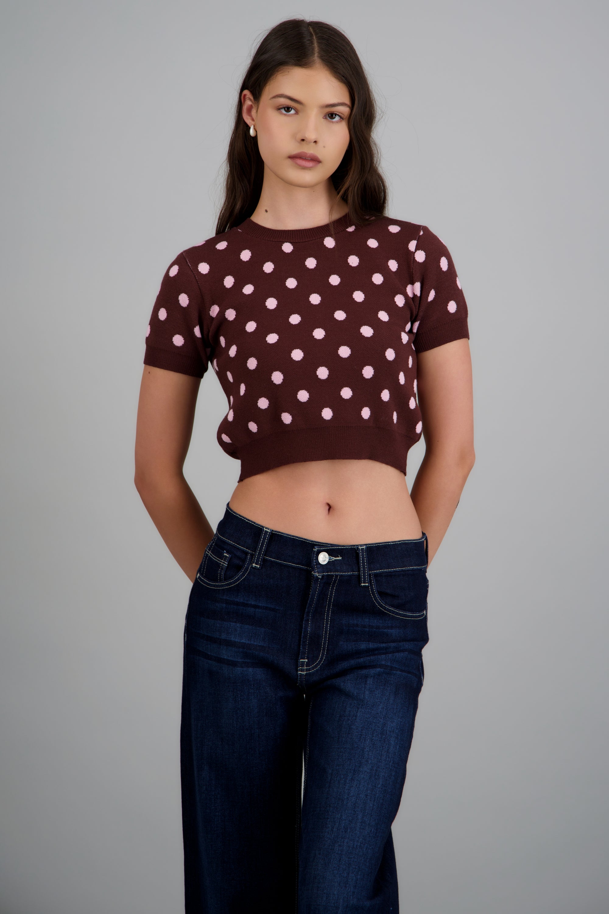Top manga corta polka dots ROSA COMBO