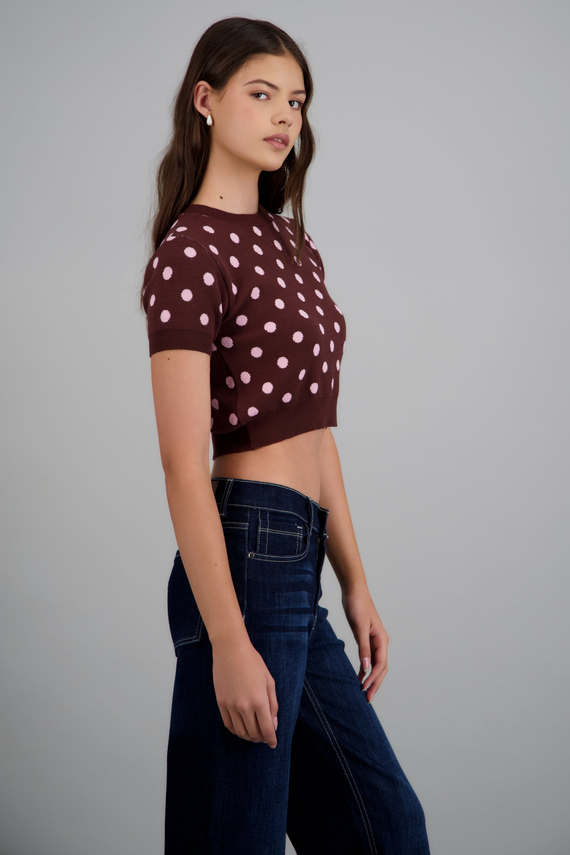 Top manga corta polka dots ROSA COMBO