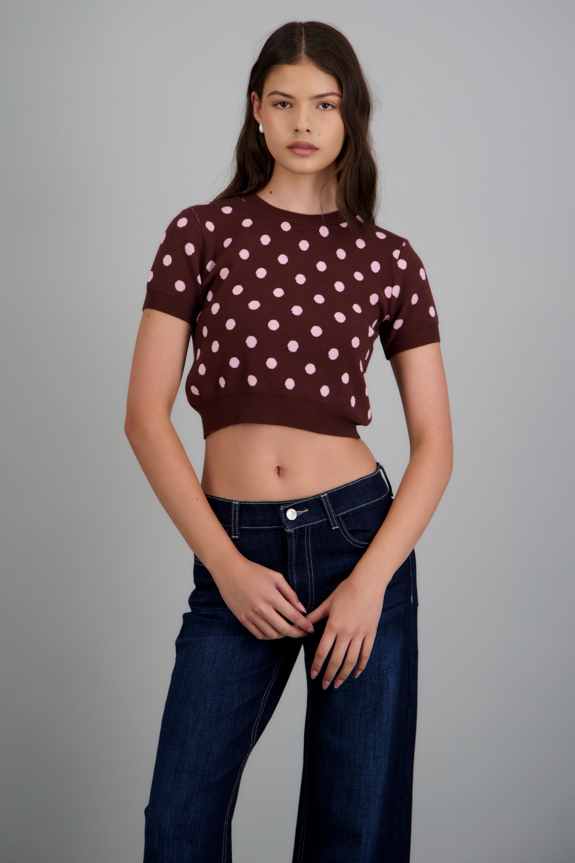 Top manga corta polka dots ROSA COMBO