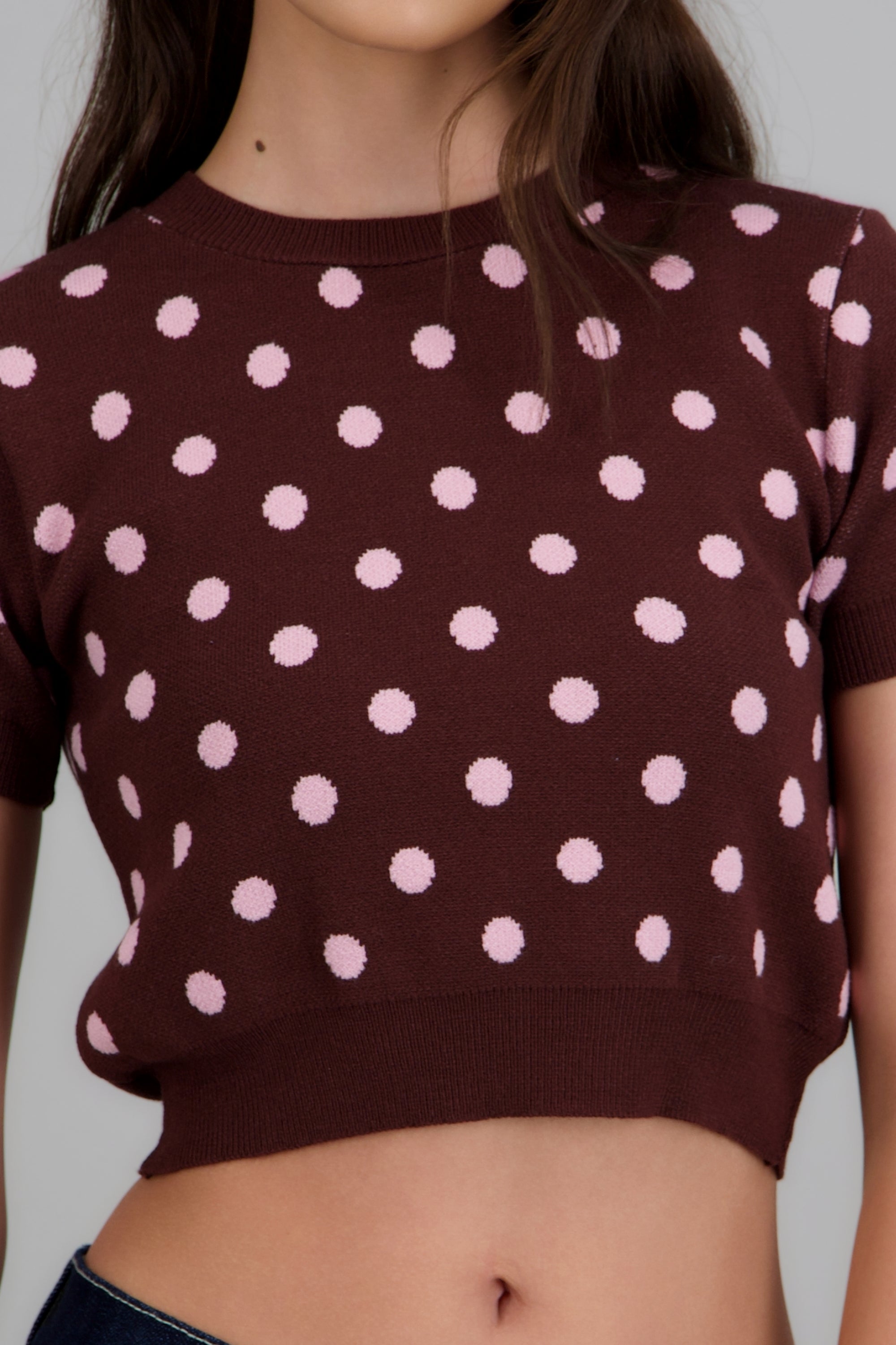 Top manga corta polka dots ROSA COMBO