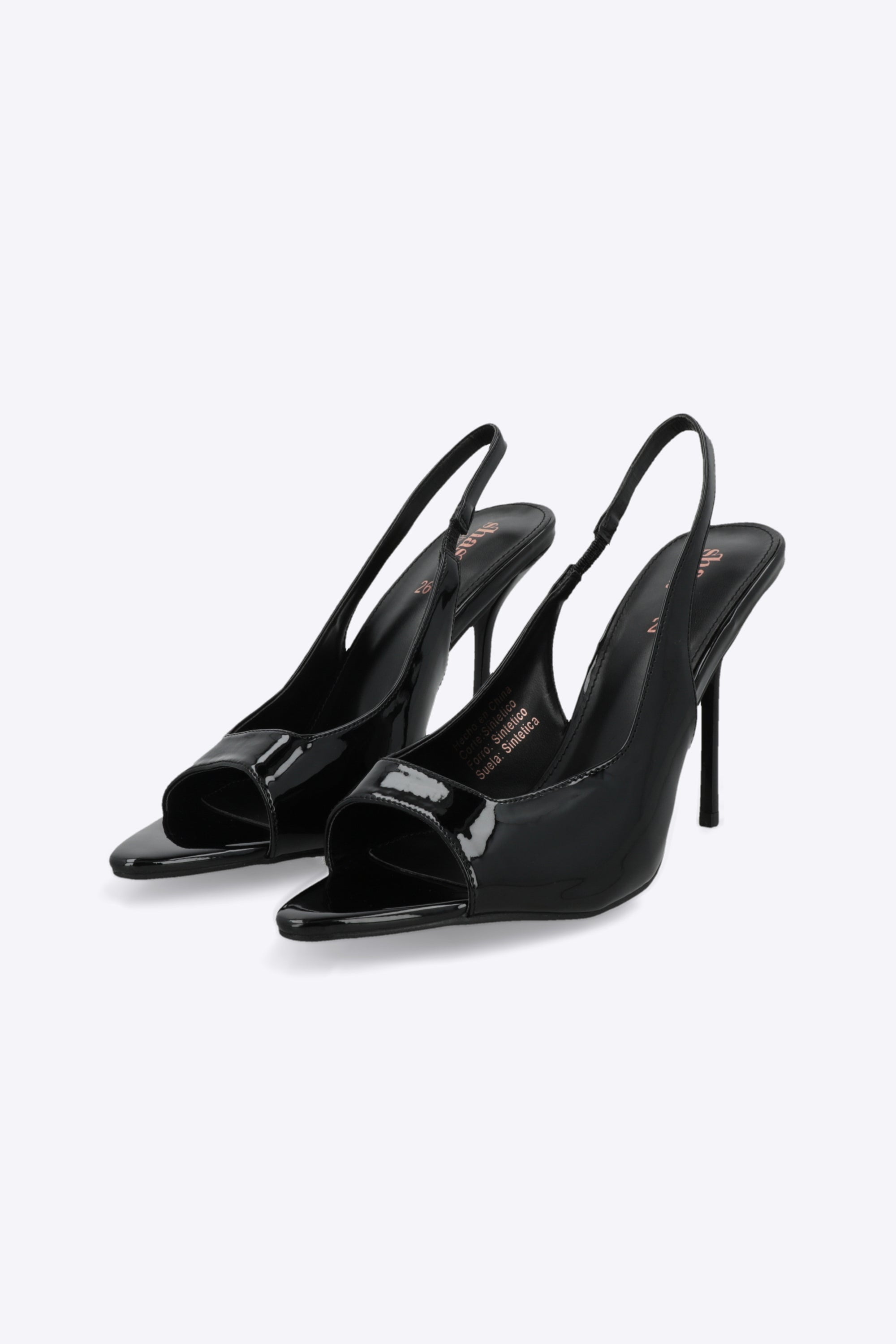 Tacón slingback peeptoe