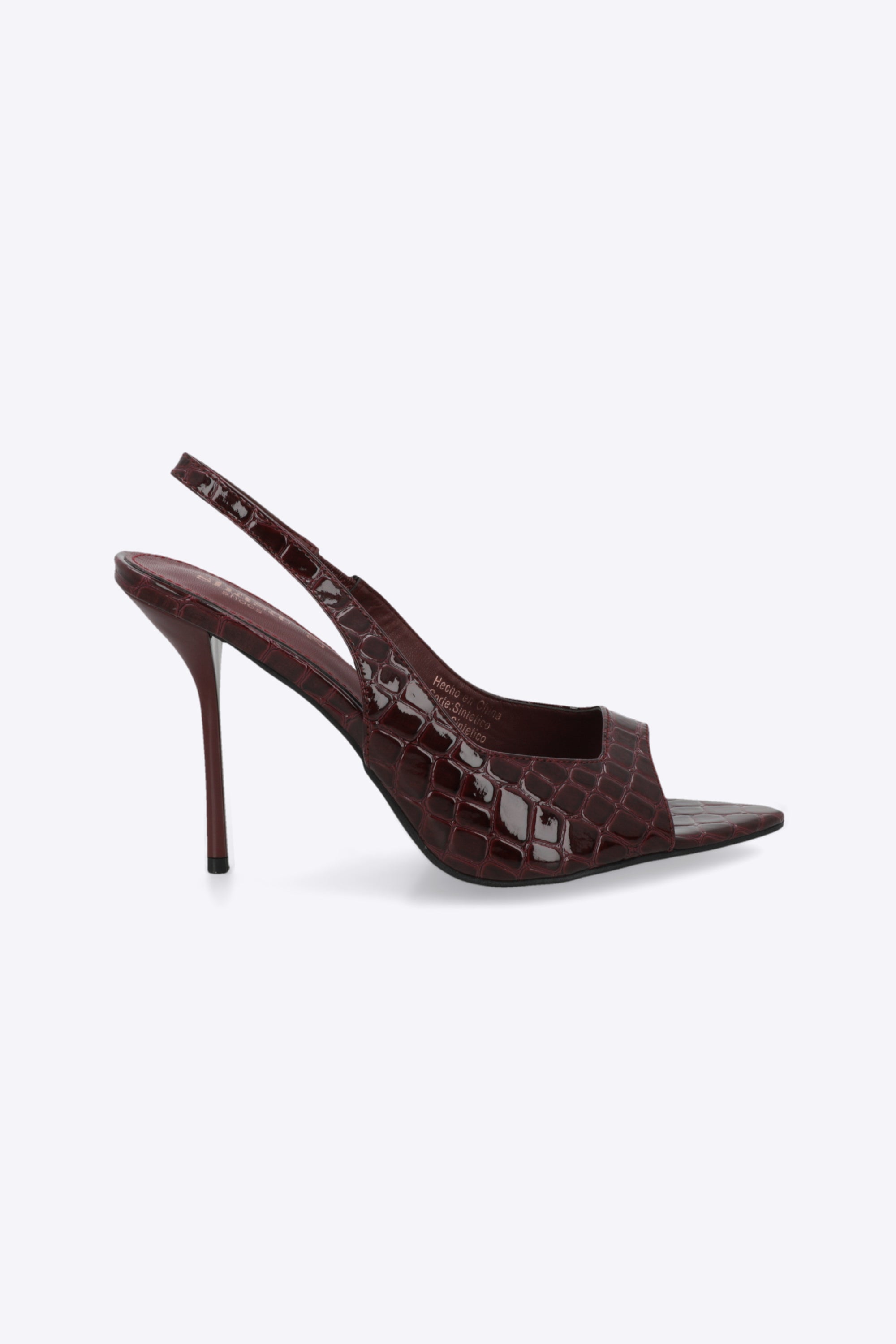 Tacón slingback peeptoe