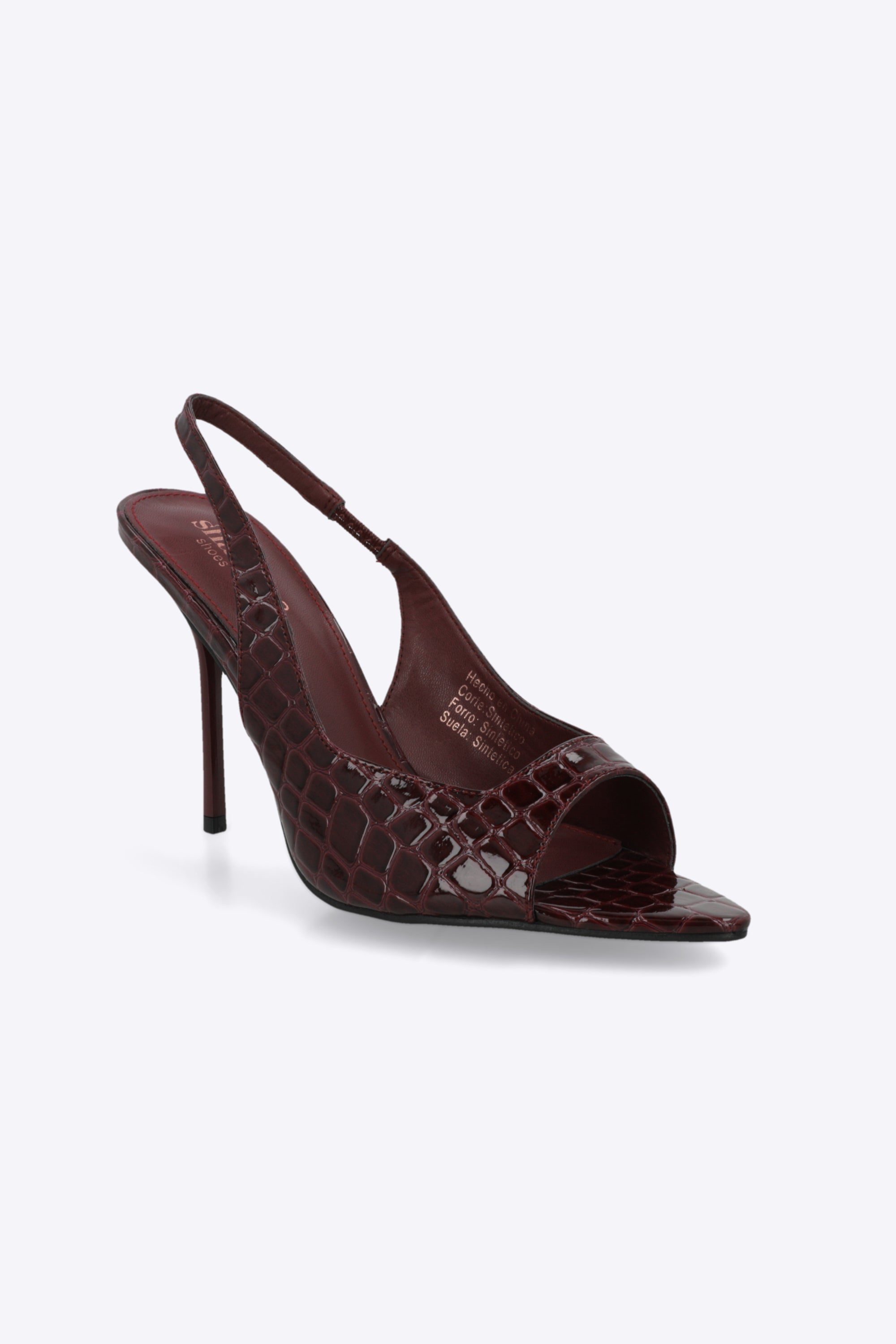 Tacón slingback peeptoe