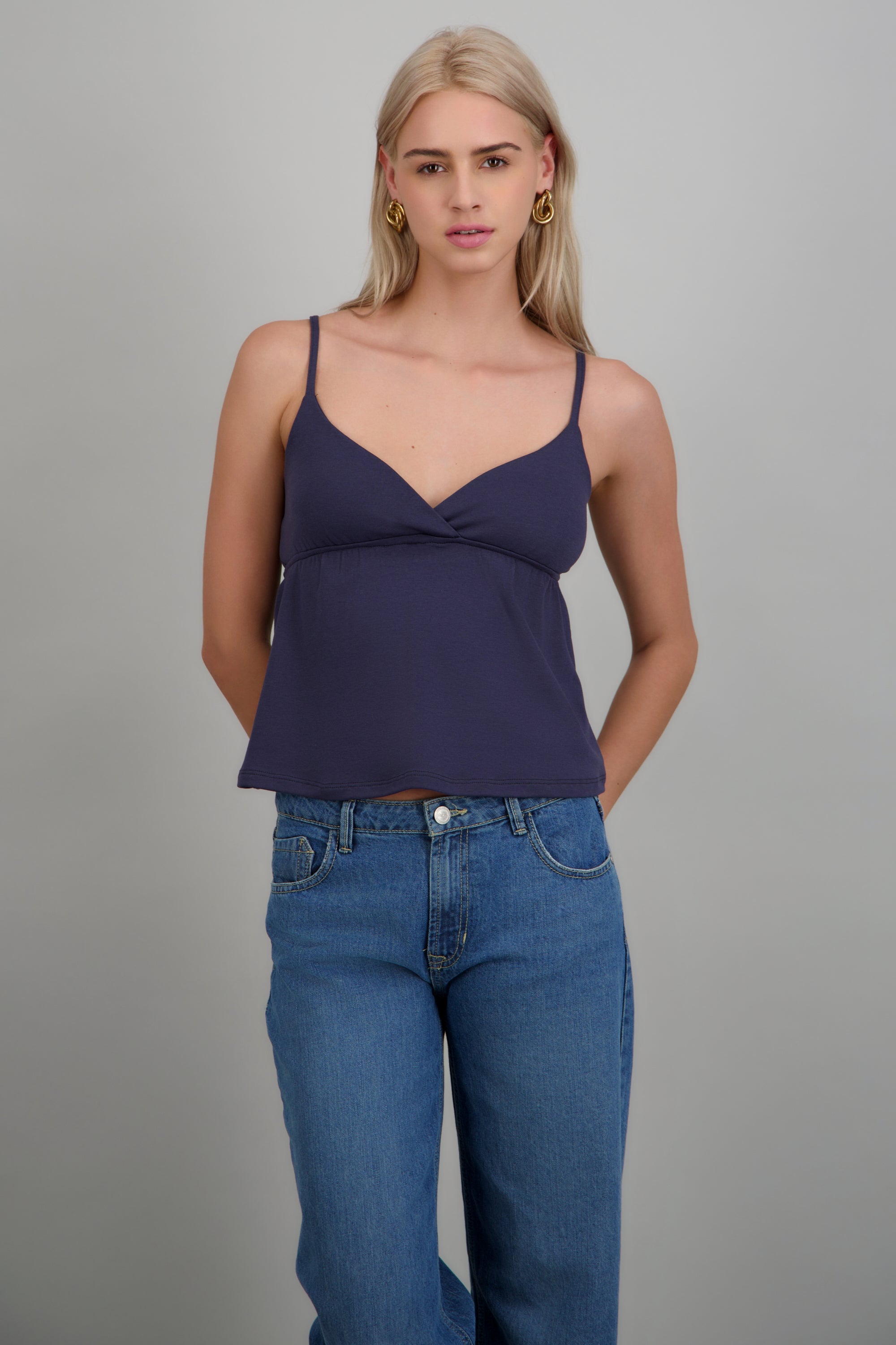Blusa lisa de tirantes MARINO