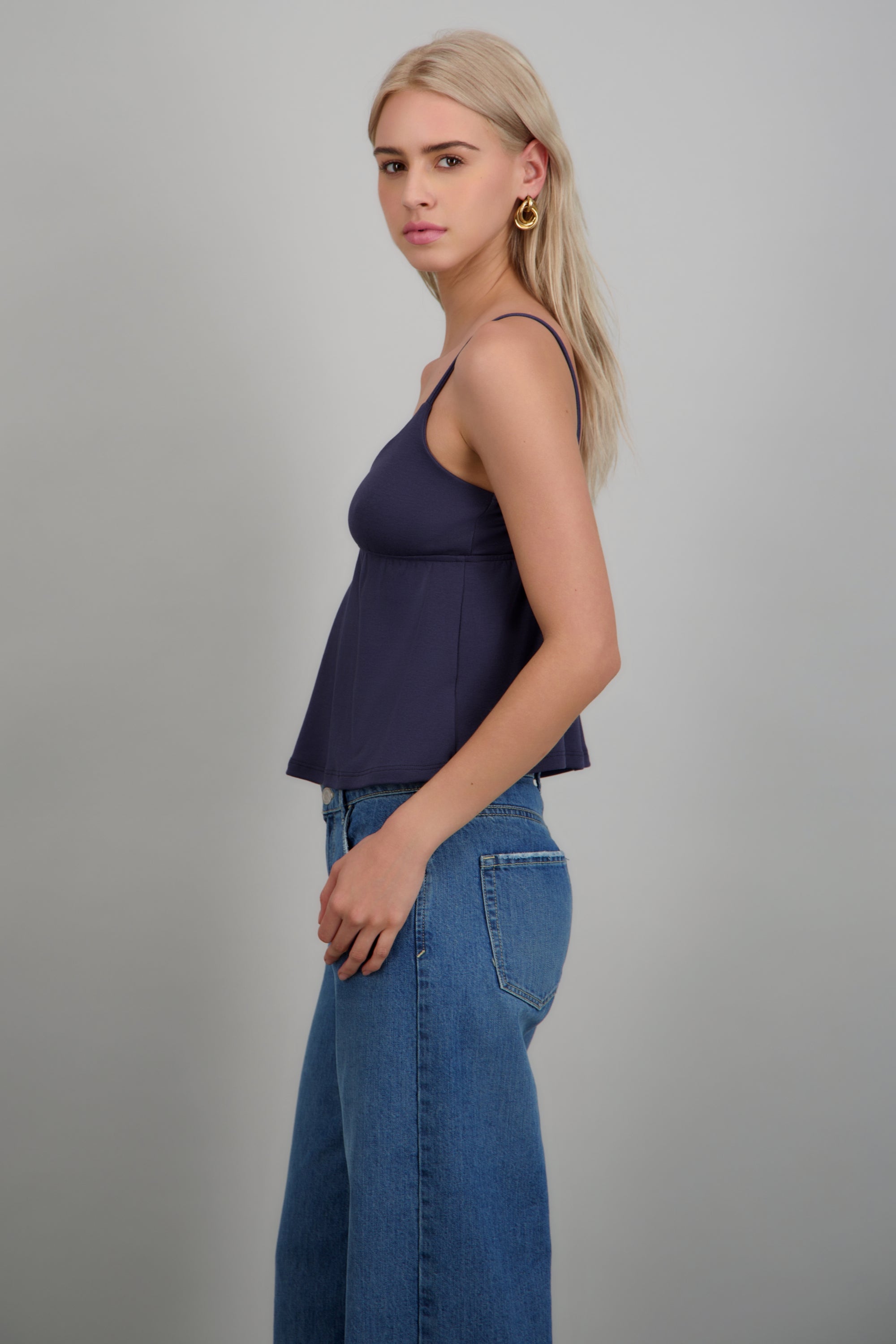 Blusa lisa de tirantes MARINO