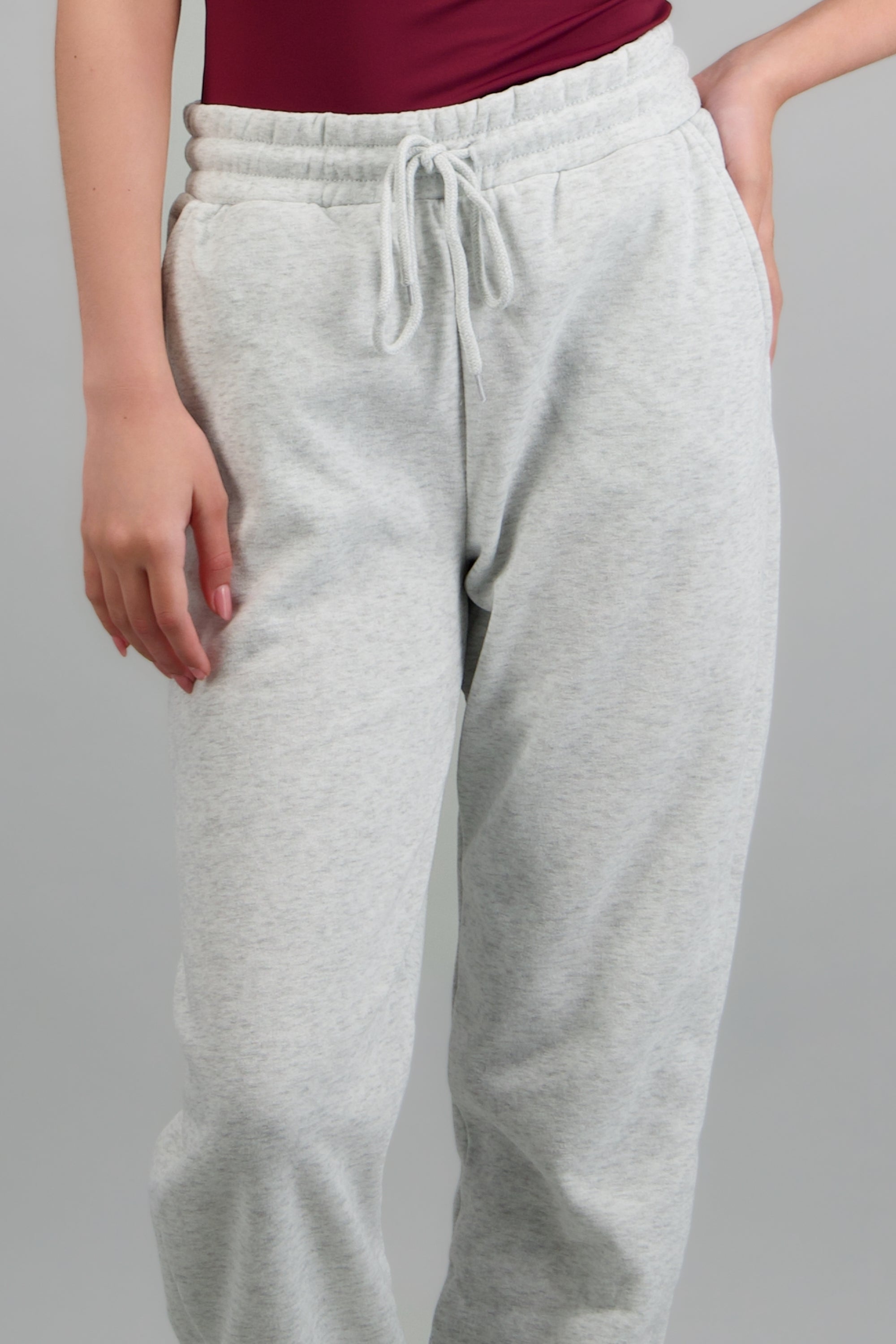 Pants jogger con jareta GRIS CLARO
