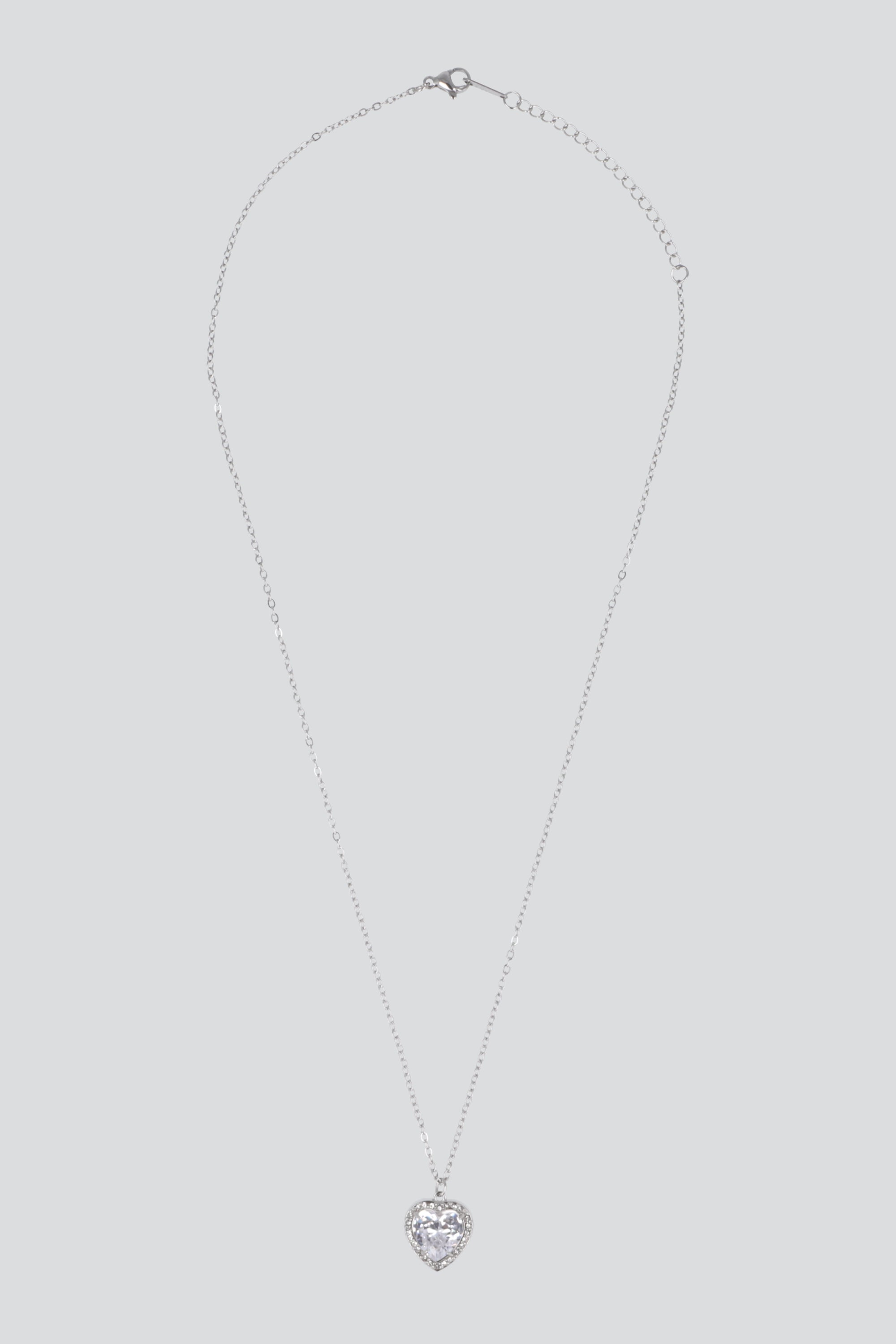 Collar corazon dainty PLATA