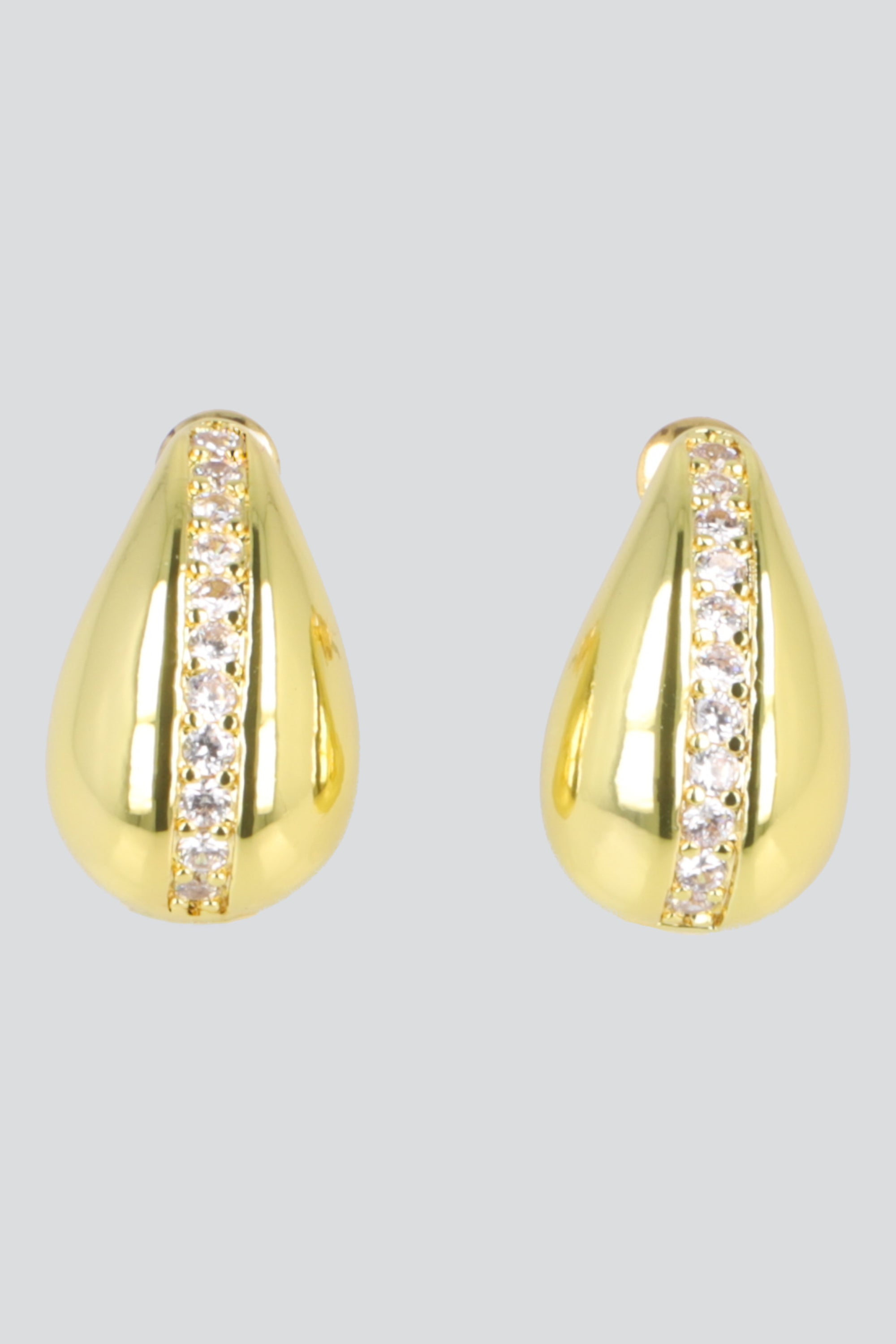 Aretes gota brillos ORO