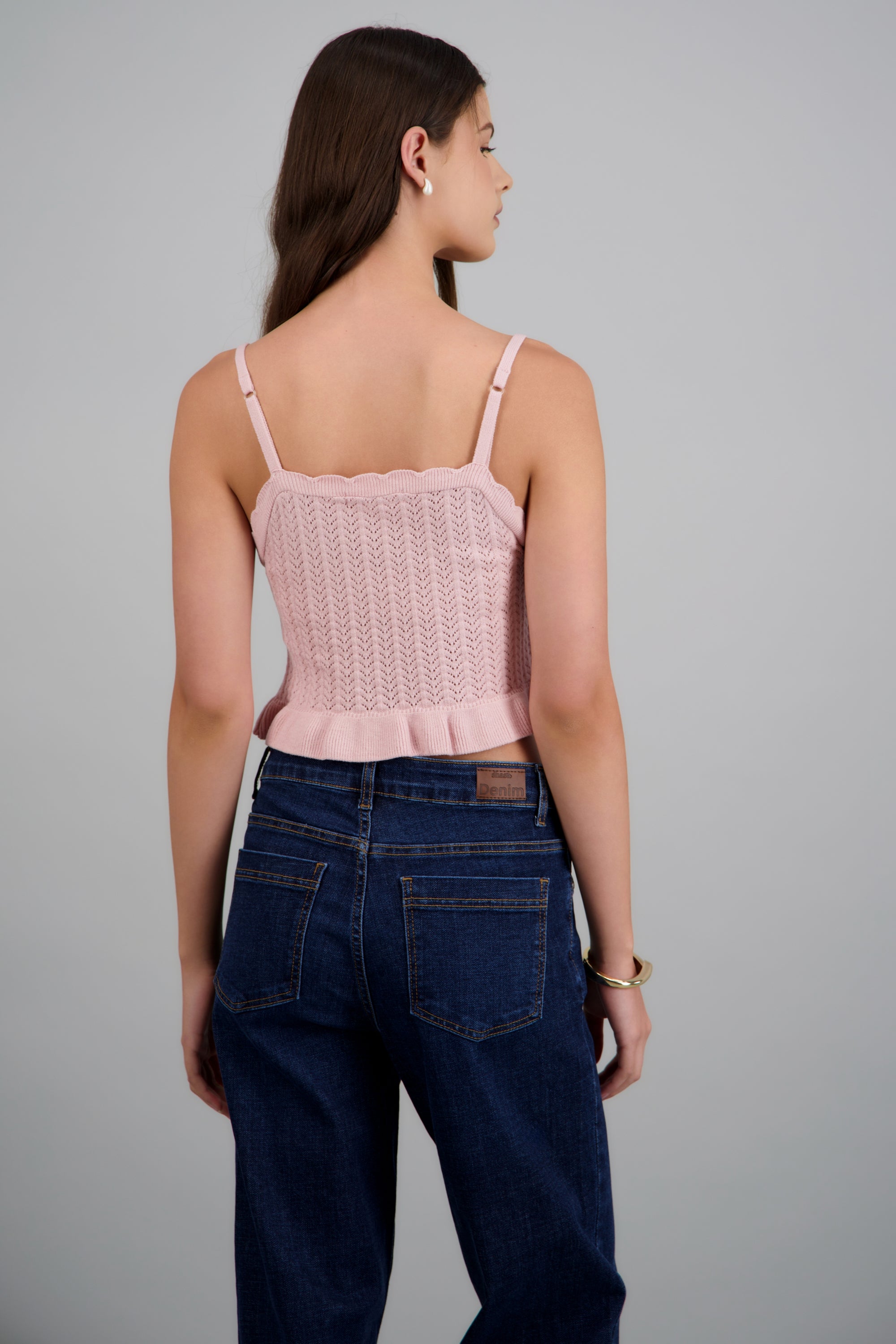 Top textura detalle olán PALO DE ROSA