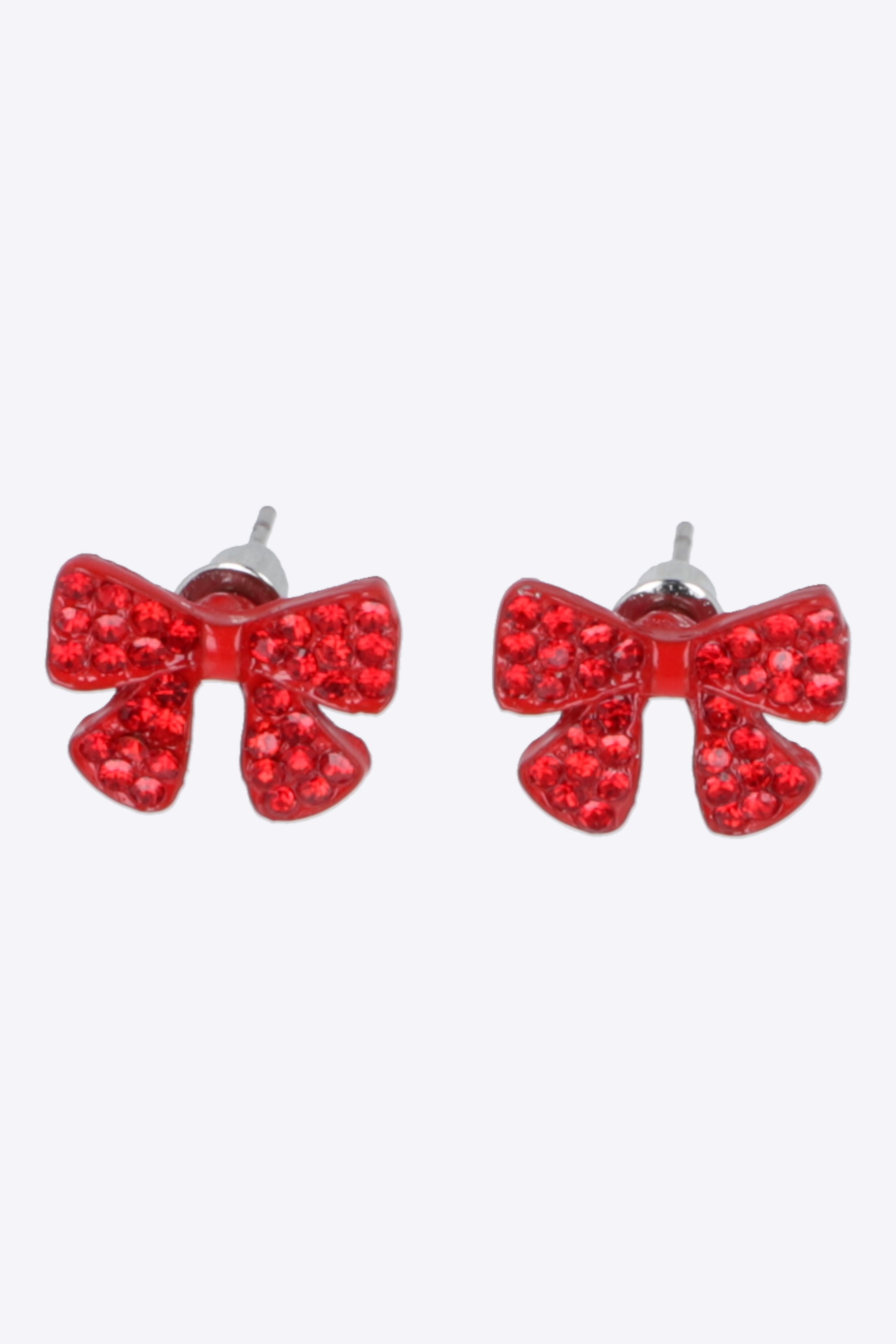 Aretes mini moño navidad
