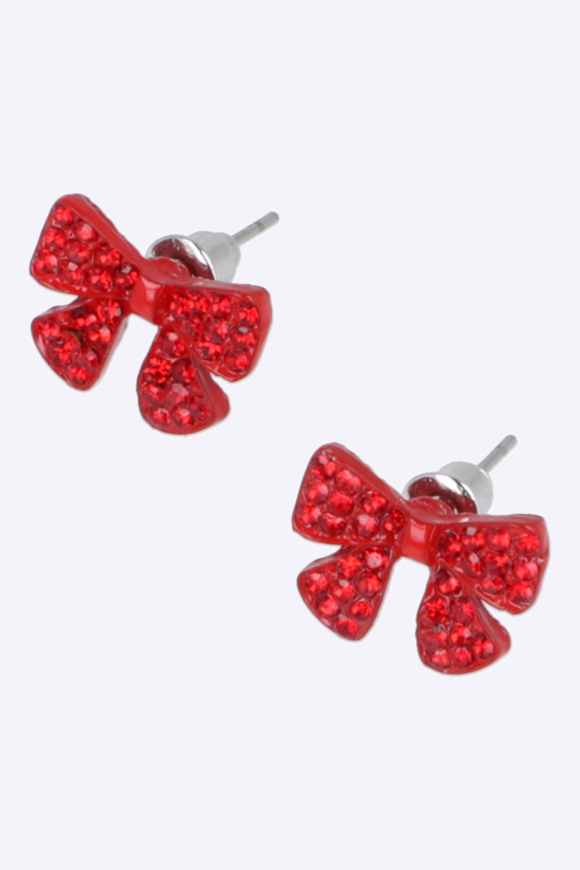 Aretes mini moño navidad